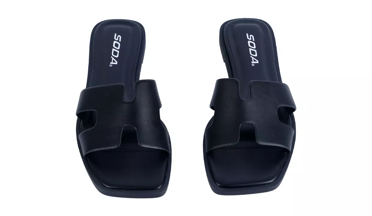 sandalias soda knits negro t10 comodidad y estilo - Main Image